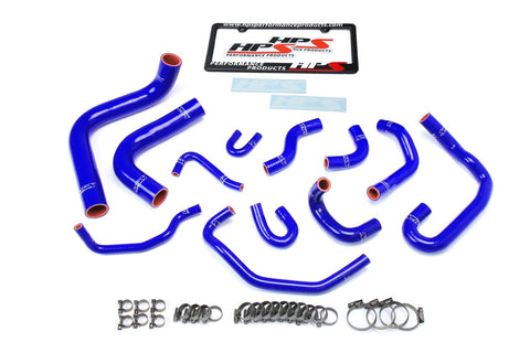 HPS Reinforced Blue Silicone Radiator   Heater Hose Kit Coolant for Toyota 93-95 Pickup 3.0L V6 Left Hand Drive