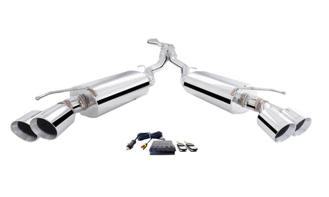 XForce Cheverolet Camaro LTG 4CYL Turbo 2016- 3" Stainless Steel Cat Back System with Dual Varex Mufflers