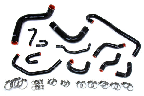 HPS Reinforced Black Silicone Radiator   Heater Hose Kit Coolant for Toyota 89-92 Pickup 3.0L V6 Left Hand Drive