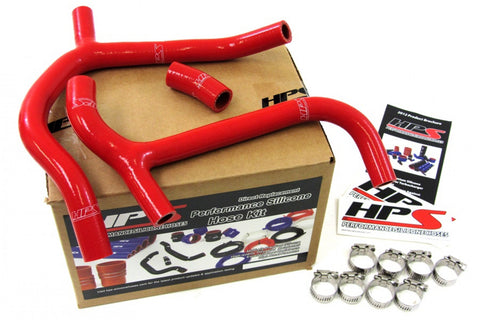 HPS Red Reinforced Silicone Radiator Hose Kit Coolant for Honda 09-12 CRF450R