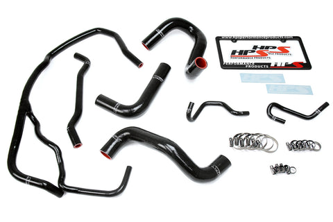 HPS Black Reinforced Silicone Radiator Hose Kit Coolant for Toyota 17-18 Corolla iM 1.8L