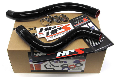 HPS Black Reinforced Silicone Radiator Hose Kit Coolant for Mitsubishi Lancer EVO 9