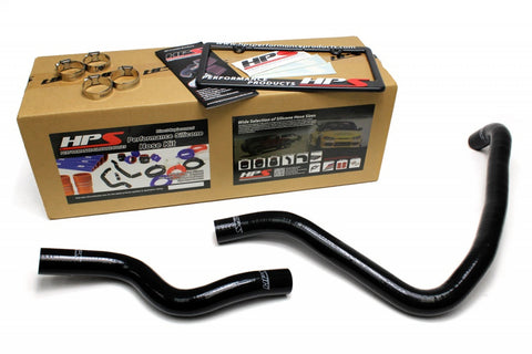 HPS Reinforced Black Silicone Radiator Hose Kit Coolant for Honda 98-02 Accord 2.3L 4Cyl