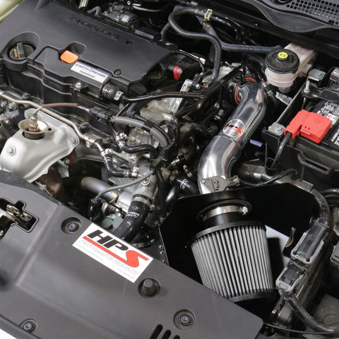 HPS Performance Red Cold Air Intake Kit for 16-19 Honda Civic 2.0L Non Turbo