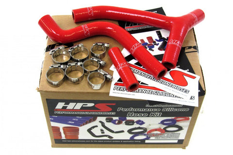 HPS Red Reinforced Silicone Radiator Hose Kit Coolant for Yamaha 10-11 YZ250F