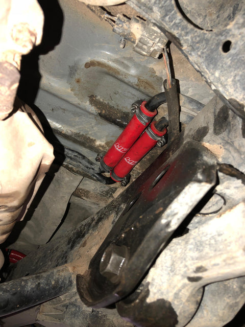 HPS Blue Reinforced Silicone Heater Hose Kit 1FZ-FE for Toyota 92-97 Land Cruiser FJ80 4.5L I6 equipped with rear heater