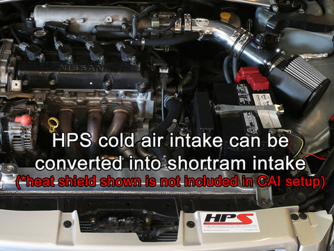 HPS Polish Cold Air Intake Kit Cool Long Ram CAI (Converts to shortram) 837-570P