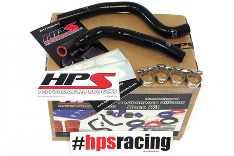 HPS Black Reinforced Silicone Radiator Hose Kit for Honda 03-06 CR85R 2 Stroke