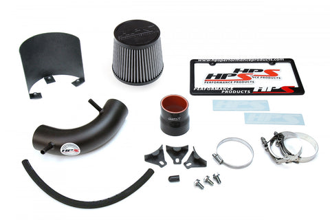 HPS Performance Black Shortram Air Intake for 14-15 Ford Fiesta 1.6L Non Turbo